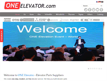 Tablet Screenshot of oneelevator.com